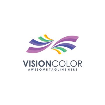 Vision Color Gradient Logo template