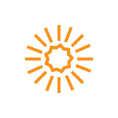 Sun Vector illustration Icon