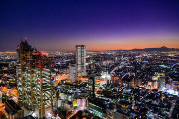 Fototapeta na wymiar 新宿の夜景