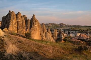 Cappadocia region in Turkey, is famous for such stones shaped by time and wind effects.