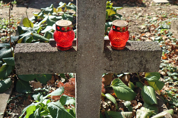 Tombstone in the public cemetery