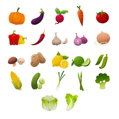 Fresh Vegetables Set