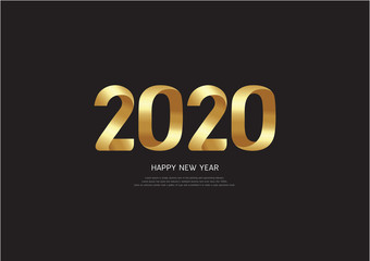Golden 2020 numbers Happy New Year
