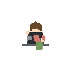 tailor creative icon. From Handmade icons collection. Isolated tailor sign on white background