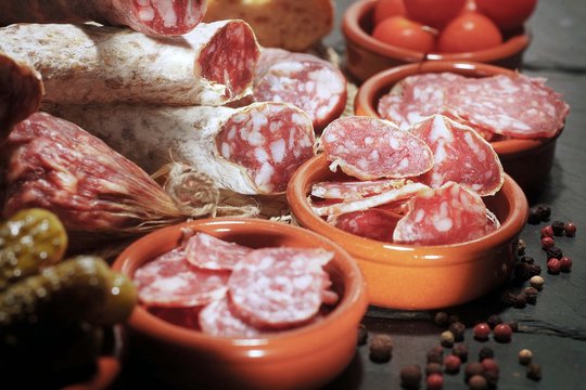 photographie culinaire sur le theme de la charcuterie