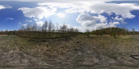 Spring landscape HDRI Panorama