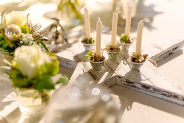 Tischdekoration, Vintage, Landhausstil