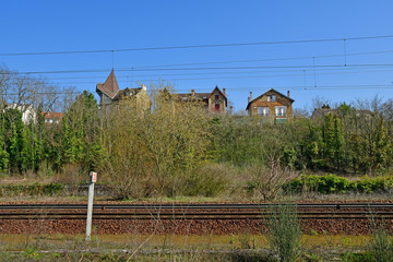 Triel sur Seine; France - march 22 2019 : the city center