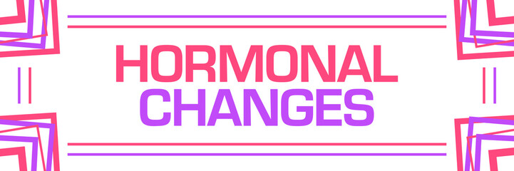 Hormonal Changes Pink Purple Random Borders Horizontal 