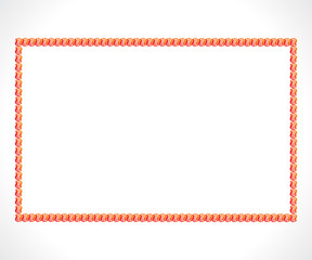 abstract artistic creative red border