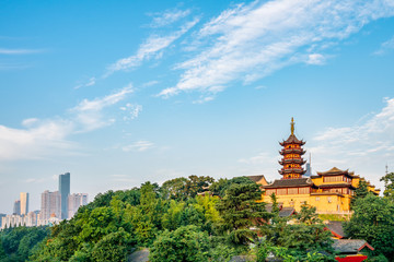 Dusk view of CBD skyline in Beijing, China
