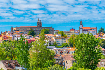 View of cityscape of Viseu, Portugal - obrazy, fototapety, plakaty