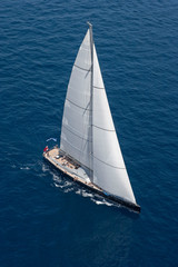 Sailing. Saling boat. Superyacht. Palma Cup. Palma de Mallorca. Spain. Mediterranean Sea