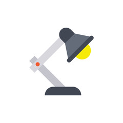 Table Lamp Vector Glyph Icon. Pixel perfect