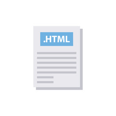 HTML File Vector Glyph Icon. Pixel perfect