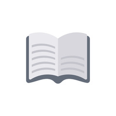 Open Book Vector Flat Illustration. Pixel perfect Icon Style.