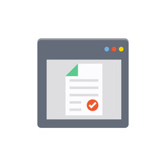 Approved Vector Flat Illustration. Pixel perfect Icon Style.