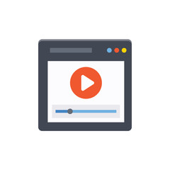 Media Player Vector Flat Illustration. Pixel perfect Icon Style.