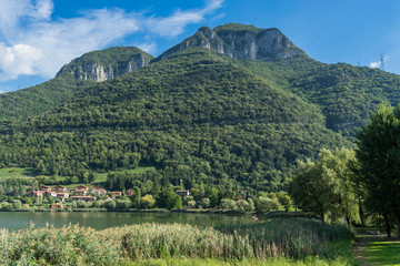 Fototapeta na wymiar View of Lake Endine near Bergamo