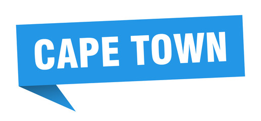 Cape Town sticker. Blue Cape Town signpost pointer sign
