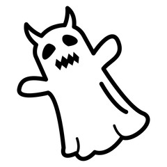Ghost Icon Vector Simple Design