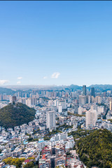 Naklejka premium Panoramic view of Guiyang City, Guizhou Province, China