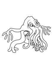 Alien Tentakel Monster 