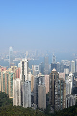 Bird view from Victoria peak, Hong Kong