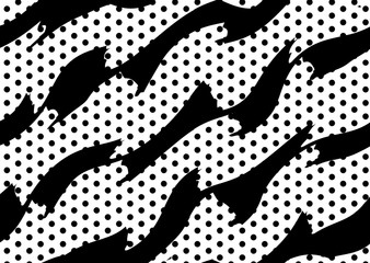 abstract geometric shapes with dots pattern