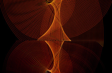 Bright neon line designed background, shot with long exposure. Modern background in lines style. Abstract, creative effect, texture with lighting, art of colors combination. Artistic choice of shapes.