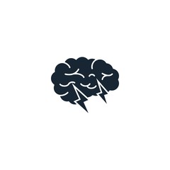 Brain storm creative icon. From Entrepreneurship icons collection. Isolated Brain storm sign on white background