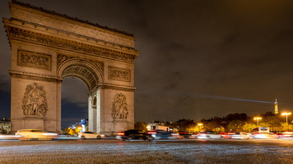 Arc de Triomphe Night Traffic