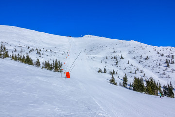 Ski Slope in Sunny Weather