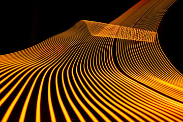 Bright neon line designed background, shot with long exposure. Modern background in lines style....