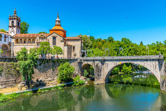 Cityscape of Amarante in Portugal