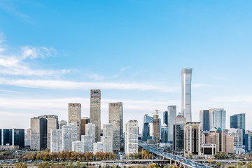 Naklejka na ściany i meble Daytime scenery of CBD skyline in Beijing, China
