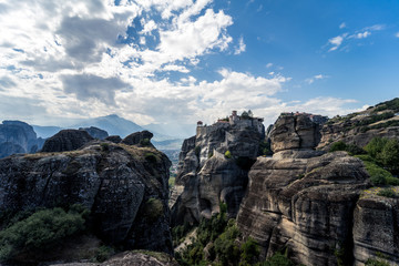 church on the top of the mountain meteora