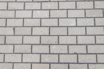dirty paving slabs in rectangular shape