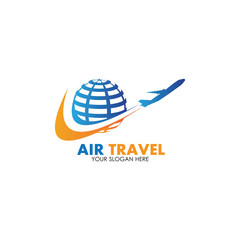 Air Travel logo vector icon design template-vector