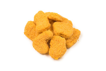 Nuggets isolated on a white background.