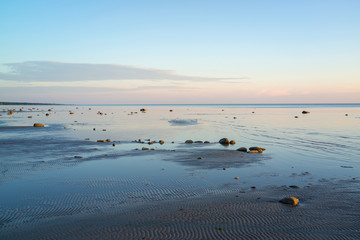 Baltic sea, Estonia: July, 2018 - view to Gulf of Riga