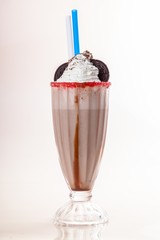 Gourmet chocolate milkshake