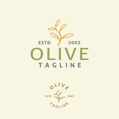 Illustration Olive Tree Logo Design