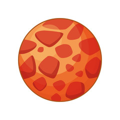 Obraz premium Meteorite icon image, colorful design