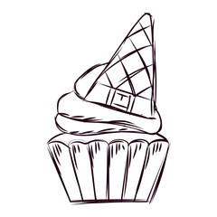 Cupcake halloween sketches