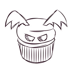Cupcake halloween sketches