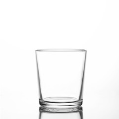 Empty glass isolated on white background.