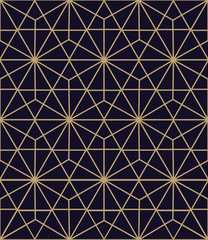 Vector seamless geometric pattern. Gold linear pattern. Wallpapers for your design.