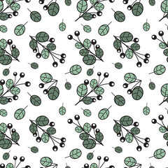 seamless pattern with flowers
