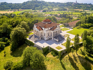 Villa Rotonda – Vicenza – Palladio – Aerial View - obrazy, fototapety, plakaty